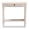 Baxton Studio Ariella Country Cottage Farmhouse Whitewashed 1-Drawer Console Table 147-8188 - alternate 3